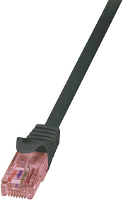 Logilink Rj45 Netwerk Aansluitkabel Cat 6 U/utp 5 M Zwart Vlambestendig, Snagless