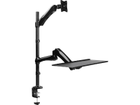 LogiLink BP0030 Tafelbeugel voor monitor Aantal monteerbare displays: 1 Display(s) 33,0 cm (13)   68,6 cm (27) Zwart In hoogte verstelbaar, Toetsenbordhouder,