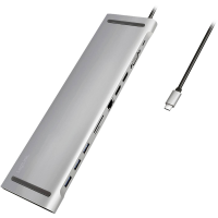 LogiLink UA0373 USB C dockingstation Geschikt voor merk (dockingstation): Universeel USB C Power Delivery, Geïntegreerde kaartlezer