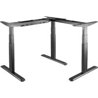 LogiLink Zit sta bureauframe Elektrisch in hoogte verstelbaar Hoogte: 62 tot 1.28 M (b x d) 120 cm x 62 cm Zwart EO0016 EO0016