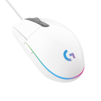 Logitech G203 LIGHTSYNC Gaming muis Kabelgebonden Wit 6 Toetsen 8000 dpi RGB verlichting