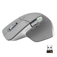 Logitech MX Master 3 Advanced Bluetooth muis Optisch Ergonomisch, Glazen oppervlak, GeÃ¯ntegreerd scrollwiel Grijs