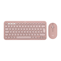 Logitech Pebble 2 Combo Set met toetsenbord en muis Draadloos Optisch Pink 3 Toetsen