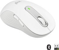 Logitech Signature M650 L LEFT Muis Radiografisch, Bluetooth Maat: L Optisch Wit 5 Toetsen 4000 dpi