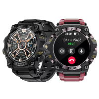 LOKMAT AANVAL 3 PRO 1.39Inch HD Scherm LED Zaklamp 50M Waterdicht AI Spraakassistent Bluetooth Oproep Hartslag Bloeddruk