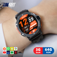LOKMAT APPLLP 6 PRO 1.54 Inch TFT Android 4G Slimme Horlogetelefoon Full Round Touch Screen Dual Camera GPS Wifi Call Wa