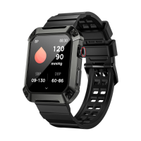 LOKMAT OCEAAN 2 Pro 1.85 Inch HD Scherm Bluetooth oproep Hartslag Bloeddruk SpO2 Monitor 450mAh Spraakassistent 100+ Spo