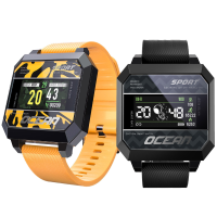 LOKMAT OCEAN 2 0,96 inch Touchscreen Hartslagmeter Bloeddruk SpO2 meting Antivermoeidheid Multisportmodi Smart Watch