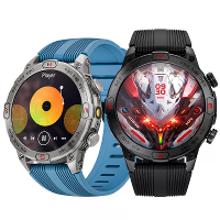 LOKMAT ZEUS 7 PRO 1,43 inch AMOLED Display 5ATM Waterdicht Hoogte Barometer Zaklamp Kompas Spraakassistent bluetooth Opr