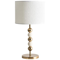 LOKY   Tafellamp   Messing/Beige   Metaal