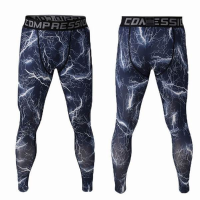 Long Mens Camouflage Athletic Compression Pants Running Tights For Basketball Football