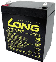 Long WP5 12E WP5 12E Loodaccu 12 V 5 Ah Loodvlies (AGM) (b x h x d) 90 x 107 x 70 mm Kabelschoen 6.35 Mm Cyclusbestendig, Geringe zelfontlading, Onderhoudsvrij