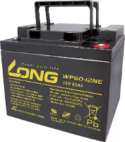 Long WP50 12NE Loodaccu 12 V 50 Ah Loodvlies (AGM) (b x h x d) 199 x 171 x 166 mm M6 schroefaansluiting Cyclusbestendig, Geringe zelfontlading, Onderhoudsvrij