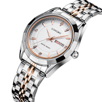 Longbo 80164 Couple Watch Alloy Case Women Men Lovers Fashion Casual Quartz Wrist Watch
