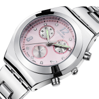 Longbo 8399 30m Waterproof Alloy Luminous Fashion Casual Girls Student Wrist Watch