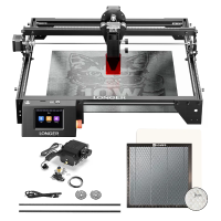 [EU/VS Direct] LANGER RAY5 10W Laser Graveren Nieuw Geüpgraded Versie 24000mm/min Graveersnelheid 0,06x0,06mm Laserpunt