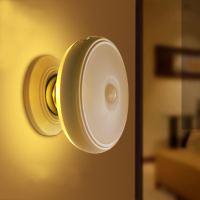 Loskii Dx 004 360° Rotation Human Body Sensor Led Night Light Magnetic Holder Usb Rechargeable Lamp