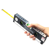 DX 012 Multifunctioneel laserniveau Horizontaal verticaal meetlint Aligner Liniaal met 3 bubbels