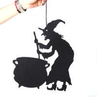 JM01486 Halloween Hangende Deurdecoratie Praktische Feestcadeau Geweven Stof Vakantiehuis Levert Heksenversieringen