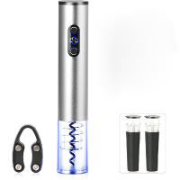 Loskii Kc 50 Automatic Electric Wine Bottle Opener With Foil Cutter Corkscrew Battery Powered Gift Set