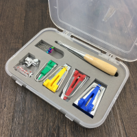 Loskii Multifunction Bias Tape Maker Binding Tool Sewing Machine Set Quilting Hemming Sewing Tools