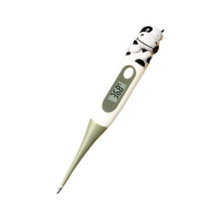 Loskii Yd 208 Baby Cute Cow Digital Soft Head Thermometer Rectal Oral Axillary Underarm Body Temperature Measurement For Infant Baby Adult