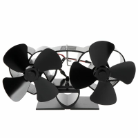 YL301 8 Bladen Openhaard Ventilator Kachel Ventilator Verwarmde Ventilator Warmte Aangedreven Eco Ventilator