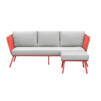 Loungebank Almeria   3 zits   terracotta   209,5x74,5x75 cm