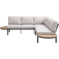 Loungebank Soulac   antraciet   81x167x71,5 cm   Leen Bakker