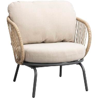 Loungefauteuil Fermo   antraciet