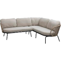 Loungehoekbank Fermo   antraciet   75x215x81 cm   Leen Bakker
