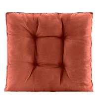 Loungekussen Florence zitting   terracotta   60x60x8 cm   Leen Bakker