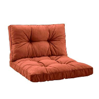 Loungekussenset Florence   terracotta   2 delig   60 cm   Leen Bakker
