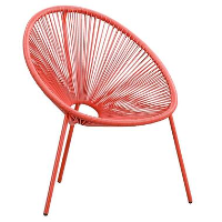 Loungestoel Formentera   terracotta   Leen Bakker