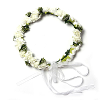 Lovely Foam Flower Wedding Flower Girl Wreath Headpiece