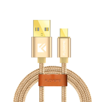 Loveme 1m 2.4A Nylon Woven Micro Usb Quick Charge Charging Cable For Samsung Xiaomi Huawei
