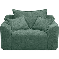 Loveseat Elsa   stof Eden   saliegroen   Leen Bakker