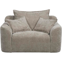 Loveseat Elsa   stof Eden   taupe   Leen Bakker