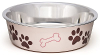 Loving Pets Voer/drinkbak Bella Paparazzi Roze #95;_1100 Ml 17x17x5 Cm