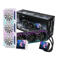 Lovingcool 360mm ARGB PC waterkoelingsradiator CPU vloeibare koeler met DIY 4 inch video display ARGB PWM besturing magn