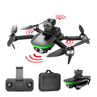 LSRC S5S 2.4G WIFI FPV Met 6K HD Dubbele Camera 18 minuten Vluchttijd Optische Flow Positionering Borstelloze Opvouwbare