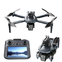 LSRC XT606 GPS 5G WiFi FPV met LCD schermcontroller 720P HD dubbele camera servo gimbal 360° obstakelvermijding borstell