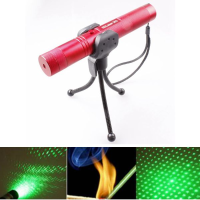 Lt 0670 Adjustable Focus 532nm 5mw Green Laser Pointer+light Star Cap