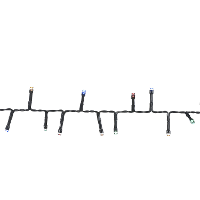 Luca Lighting clusterverlichting   snake   550 leds   gekleurd   1100 cm   kerstverlichting