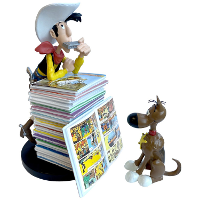 Lucky Luke: LL & Rataplan Stack of Comic