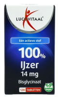 Lucovitaal 100% IJzer 14 mg Bisglycinaat Tabletten