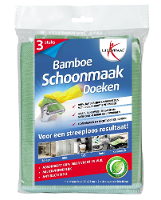 Lucovitaal Bamboe Schoonmaakdoeken