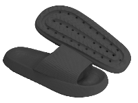 Lucovitaal Orthopedische Badslippers Maat 43 44 Zwart