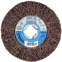 LUKAS ERZETT A22861001000104 Schuurvlies lamellenwals LWV universeel 100x100 mm met boring 19 mm korund korrel 100 100 mm 1 stuk(s)