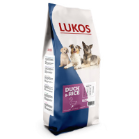 Lukos Adult met eend   premium hondenvoer 12 kg